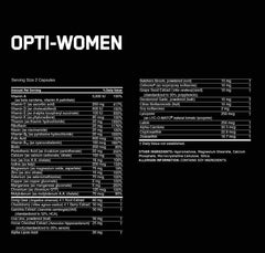 Optimum Nutrition Opti-Women capsules close-up highlighting convenient daily multivitamin use