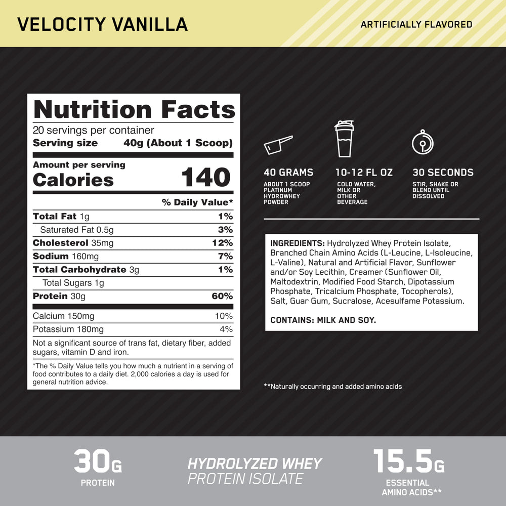 Vanilla shake in a glass showing smooth texture after training