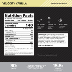 Vanilla shake in a glass showing smooth texture after training
