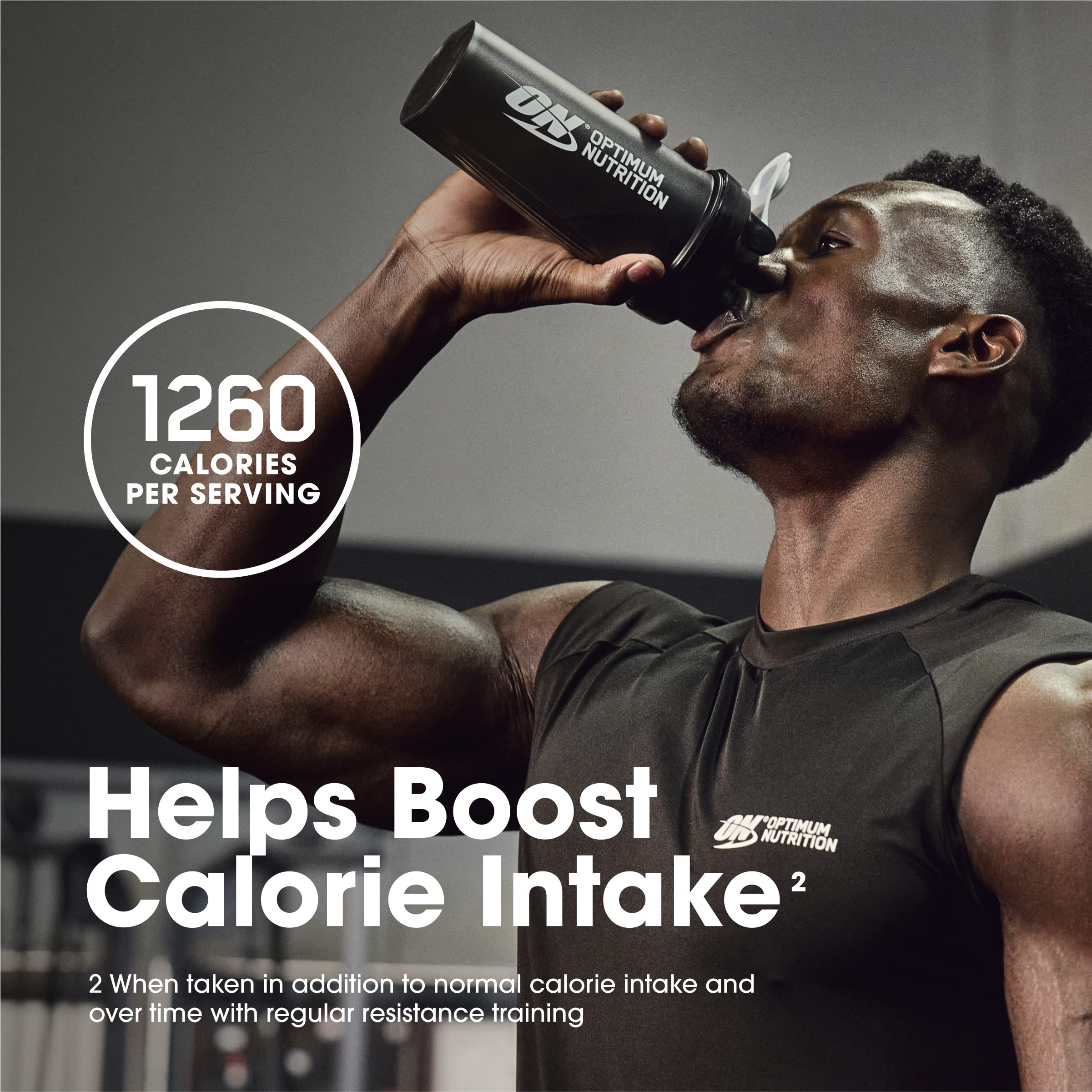 Optimum Nutrition Serious Mass mixer blender for creamy shakes.