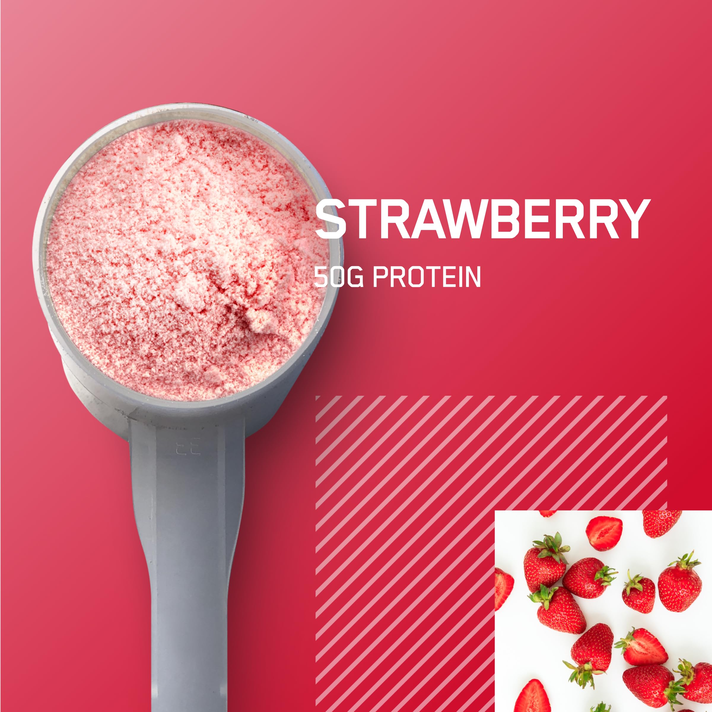 Optimum Nutrition Serious Mass strawberry pour into shaker for easy mix.