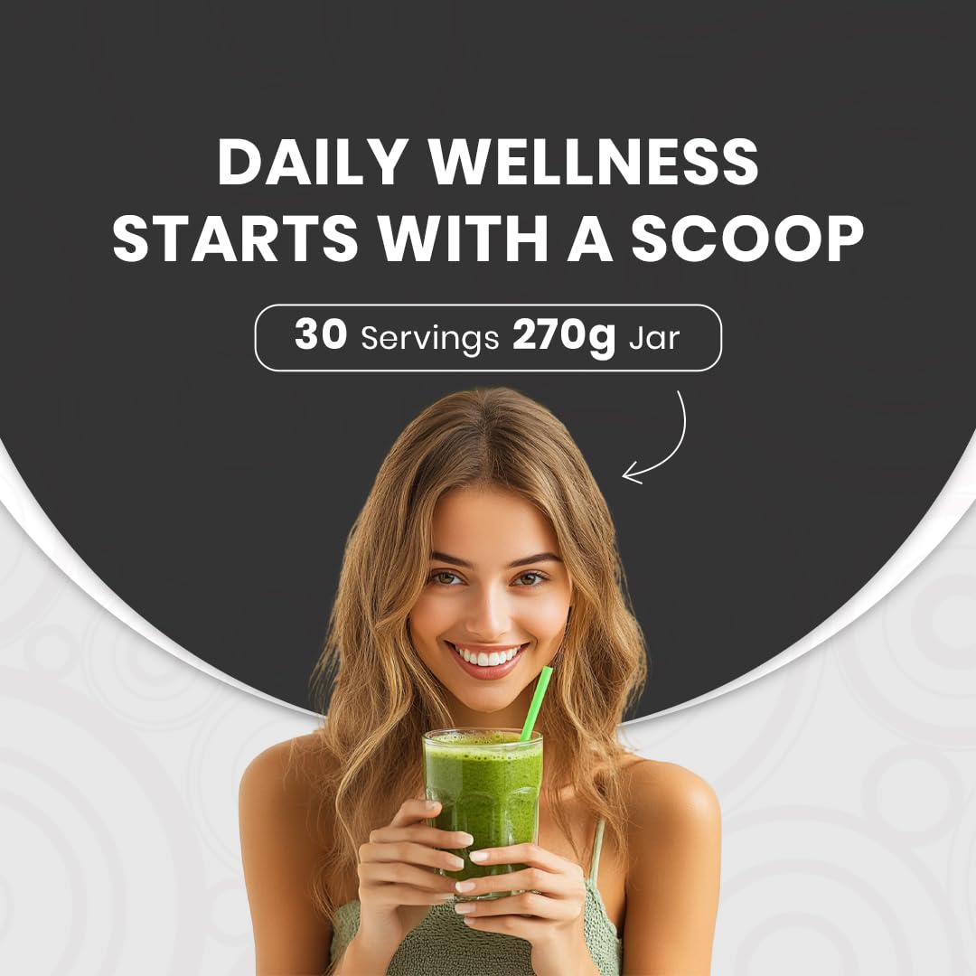Optimunity Super Greens smoothie-ready drink with vibrant green color