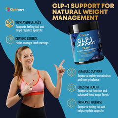 Optiwav GLP-1 capsules close-up showing vegan formula