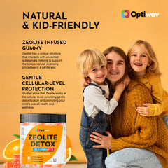 Optiwav Zeolite Detox Gummies with probiotic and prebiotic blend for gut balance