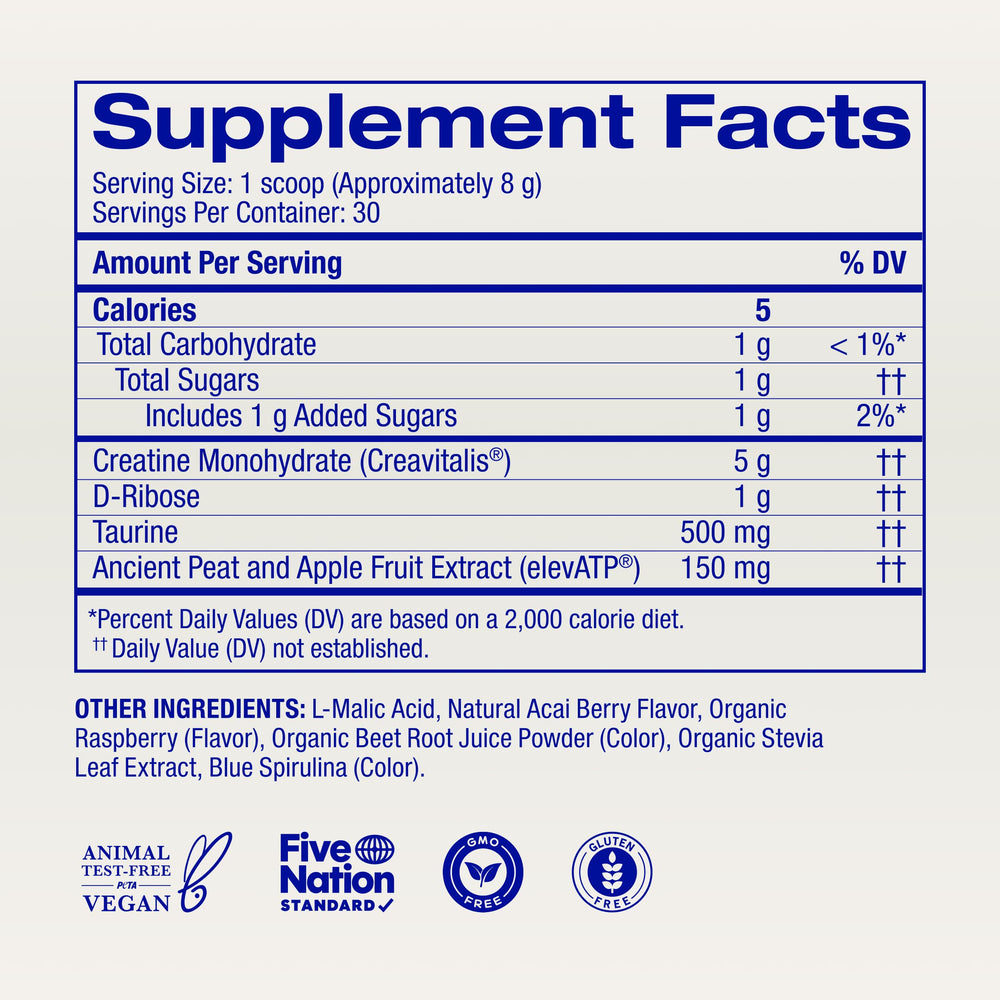 Ora Organic Creatine Monohydrate is third-party tested in a California facility.
