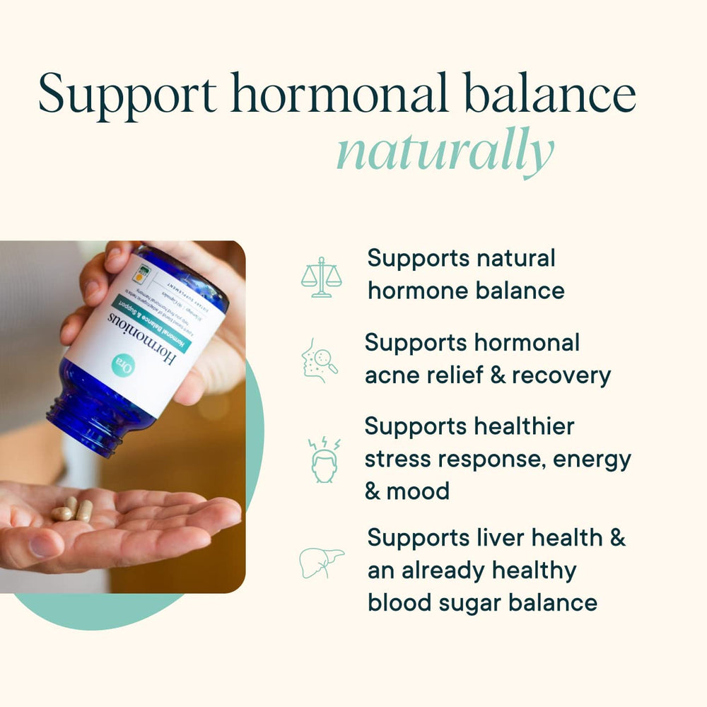 Ora Organic Hormone Balance cordyceps powder implying energy and resilience.