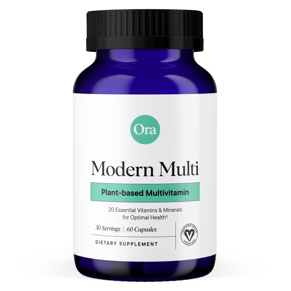 Ora Organic Modern Multi bottle front for daily energy support.