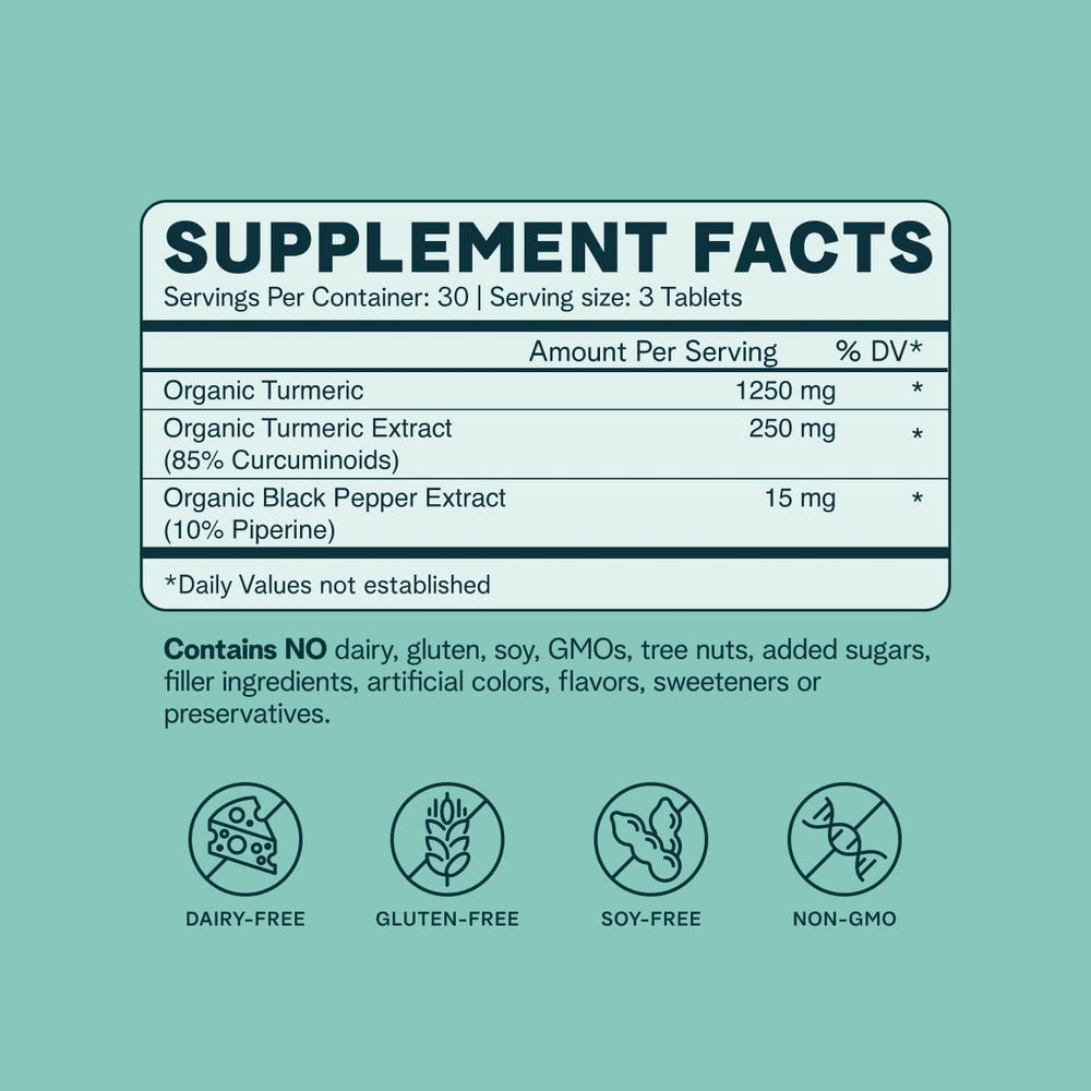 Ora Organic Turmeric Curcumin tablets close-up showing golden color for daily use.