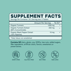 Ora Organic Turmeric Curcumin tablets close-up showing golden color for daily use.