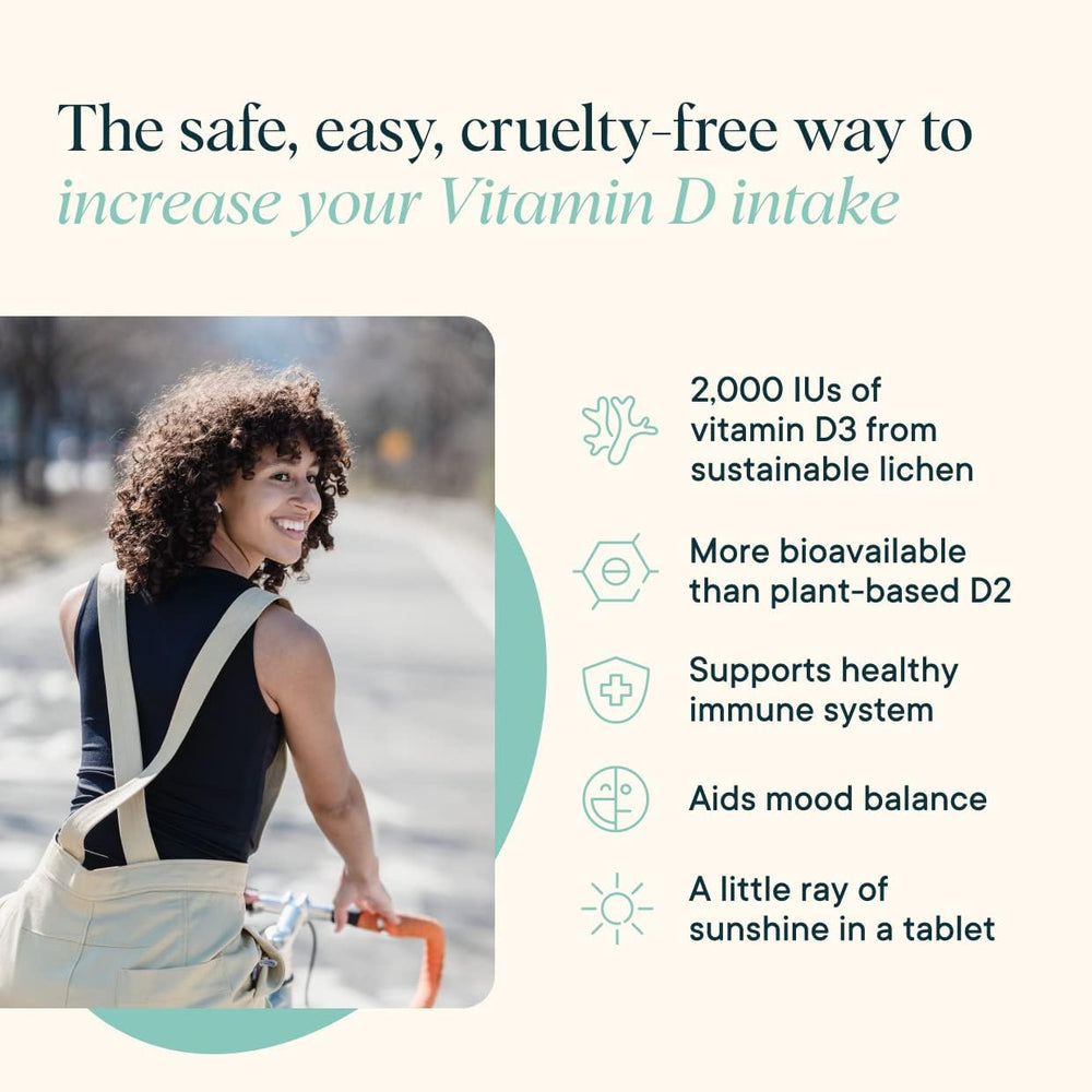 Ora Organic Vitamin D3 2000IU bottle back label notes USDA organic and vegan certifications.
