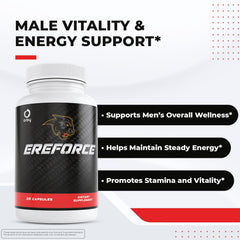 Orby EreForce capsules highlight L-Citrulline and Maca Root ingredients.