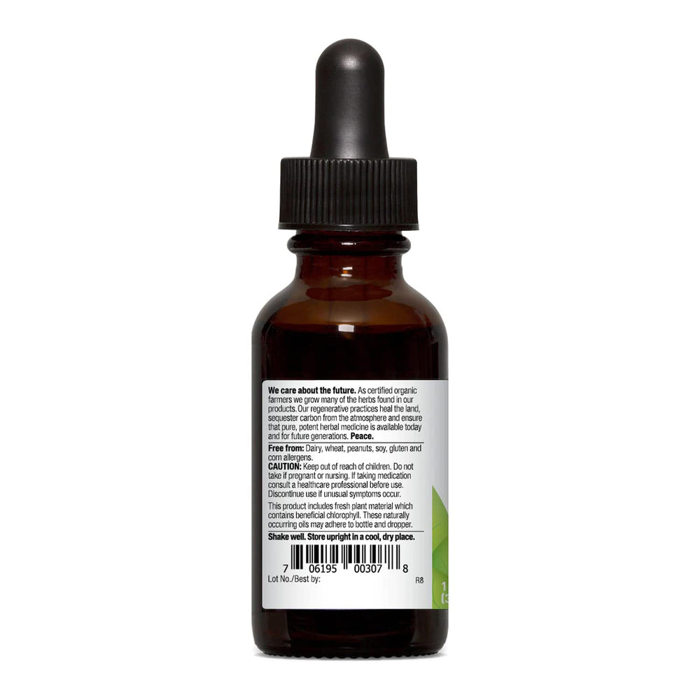 Oregon's Wild Harvest amber tincture bottle for on-the-go use.