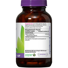 Fenugreek label close-up showing organic and non-GMO certification.