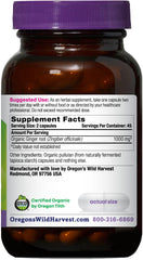 Oregon's Wild Harvest pack shot highlights vegan capsule formula for convenient stomach-friendly nutrition.