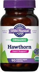 Oregon's Wild Harvest Hawthorn capsules bottle for daily wellness support