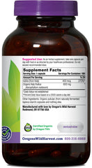 Oregon's Wild Harvest kelp capsules label front with USDA Organic certification visible