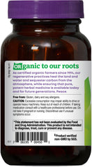 Oregon's Wild Harvest Passionflower capsules label—organic and non-GMO verification.