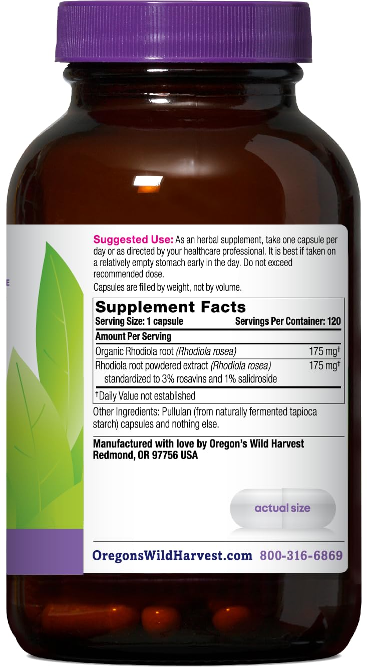 Rhodiola capsules close-up for daily resilience and routine use.