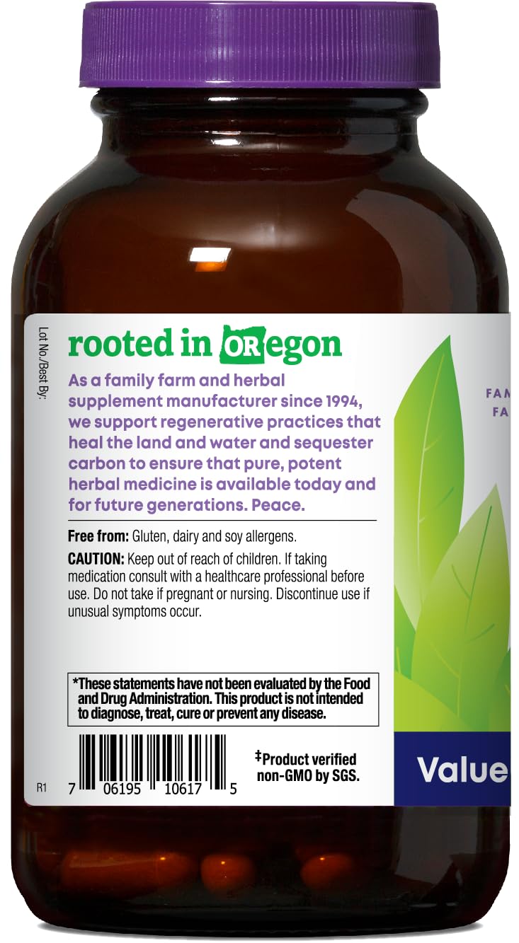Oregon's Wild Harvest label detail highlights clean ingredients and branding.