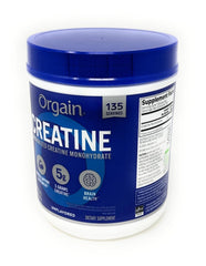 Orgain creatine unflavored powder blends easily with beverages.