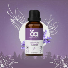 Organic Alley Lavender oil with diffuser setting to create a soothing ambiance.
