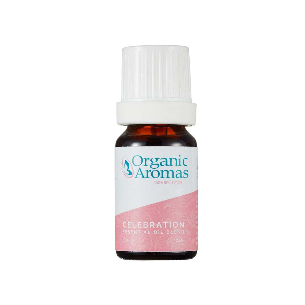 Organic Aromas Awaken Celebration bottle carries warm spices for all-day comfort.