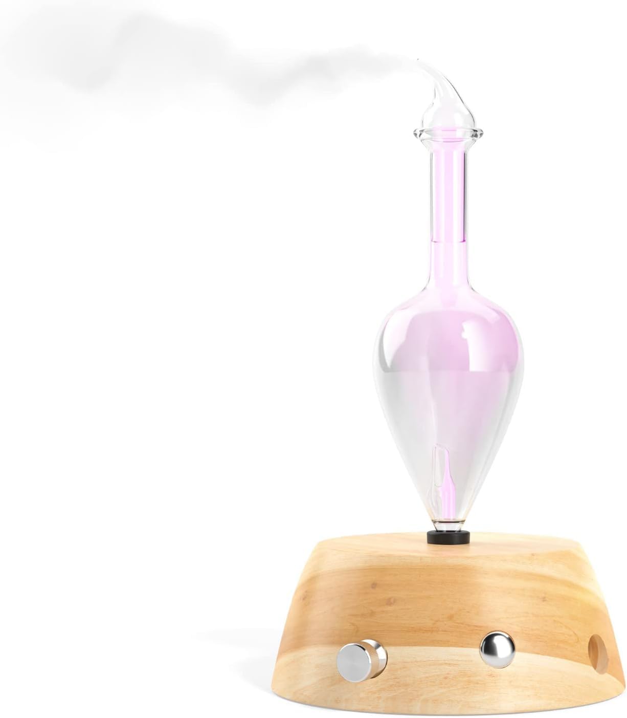 Close-up of Organic Aromas Elegance glass nebulizer for concentrated diffusion