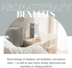 Organic Aromas Elegance with mood lighting activated for ambiance