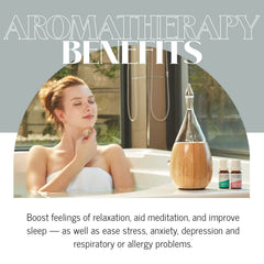 Organic Aromas Raindrop 2.0 top view emphasizes compact footprint for home use.