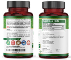 Organic Aura Moringa leaf capsules pour for quick daily energy support.