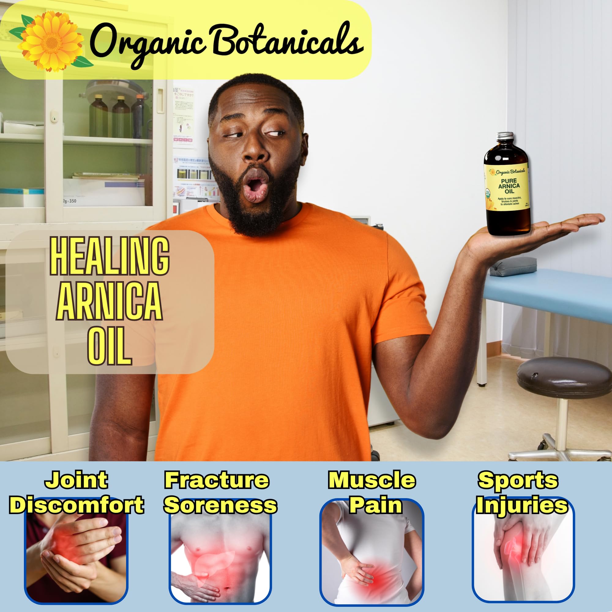 Organic Botanicals Arnica Oil post-workout muscle relaxation