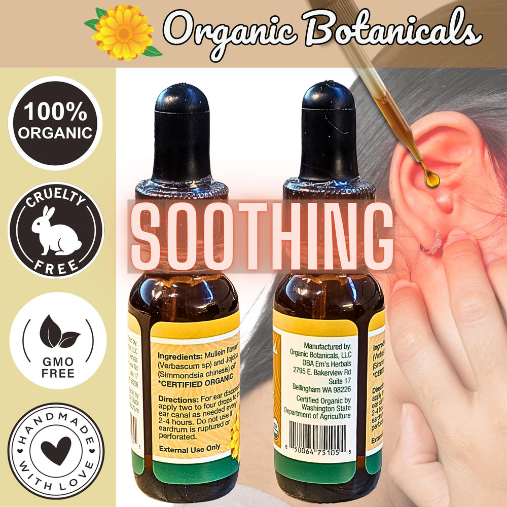 Dogs ear care drops from Organic Botanicals for pets