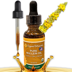 Organic Botanicals mullein oil bottle, gentle ear care for everyday use