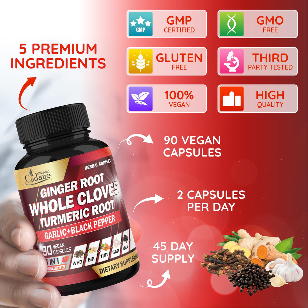 Organic Cadane black pepper piperine boosts absorption