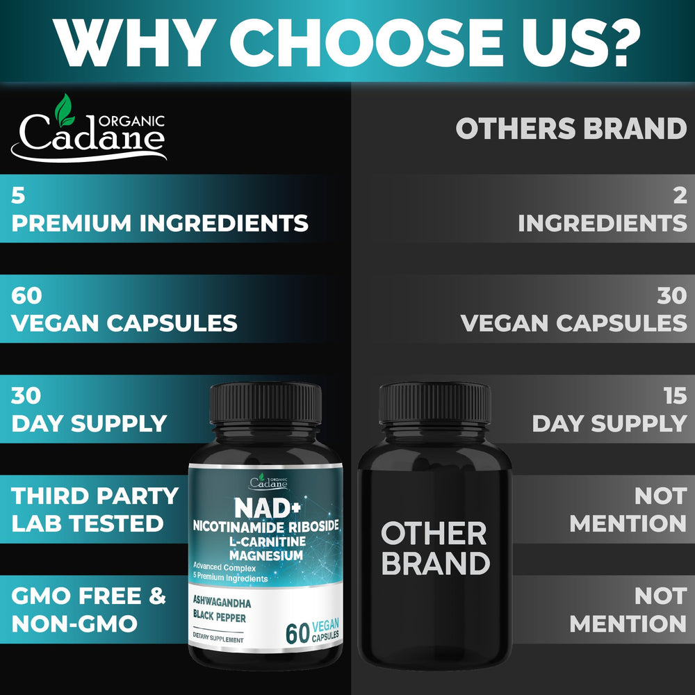 Morning routine with Organic Cadane capsules on desk