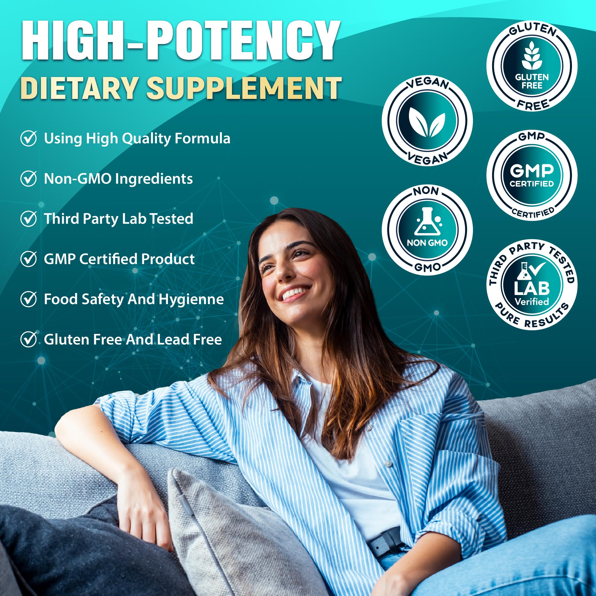 Organic Cadane two-capsule daily dosage for convenient wellness routine