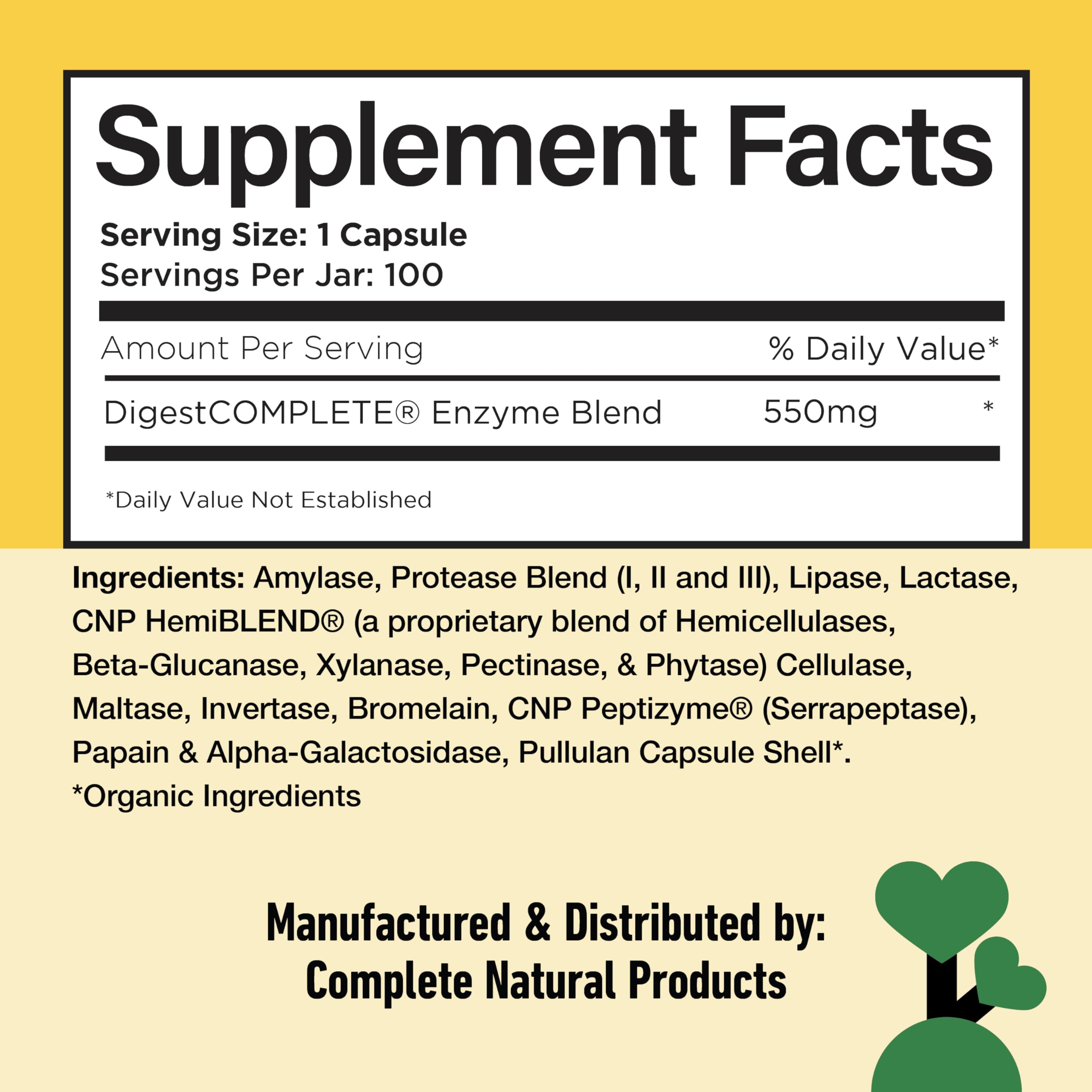 Organic capsule shell from Complete Natural Products - vegan-friendly and clean