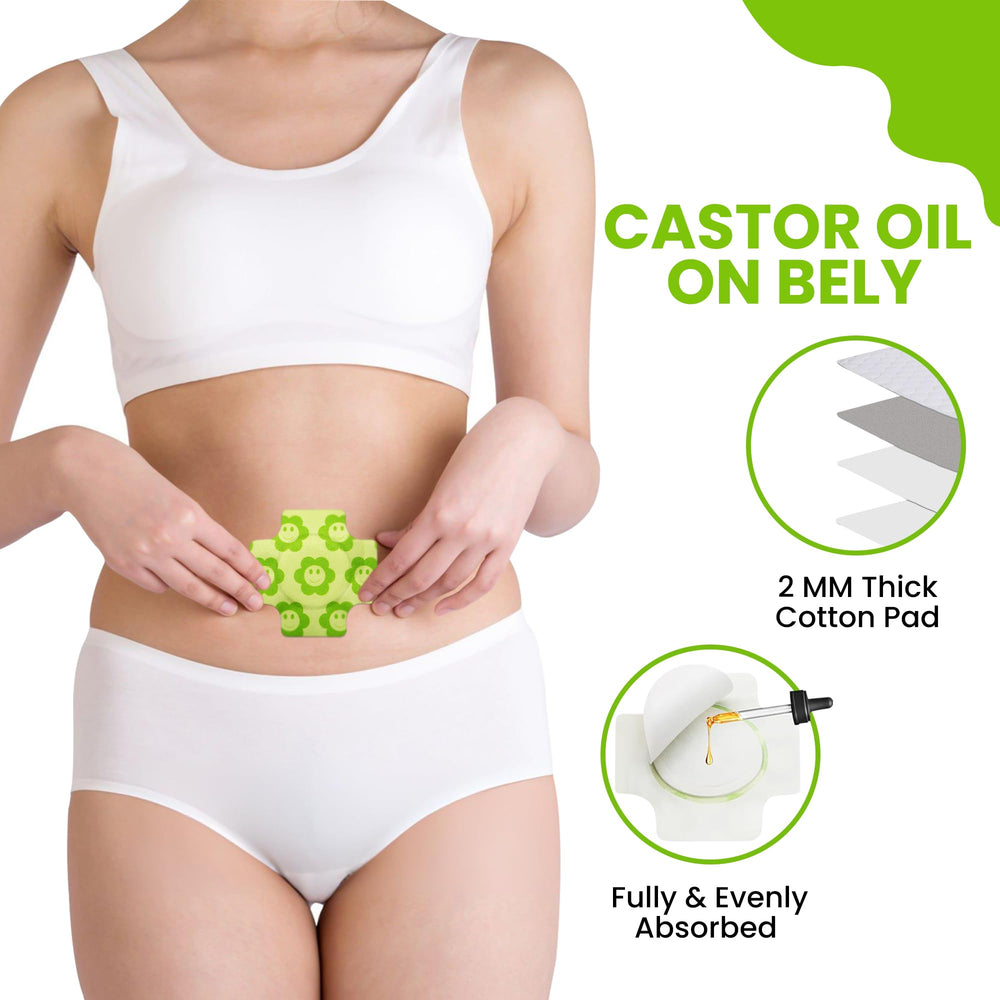Organic Castor Oil Pack Wrap is discreet and hygienic for travel and on-the-go use.