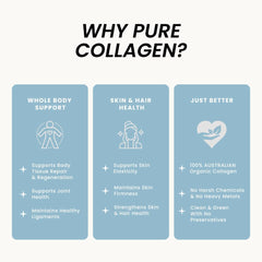 Organic Collagen Australia bottle beside workout mat highlighting joint support.