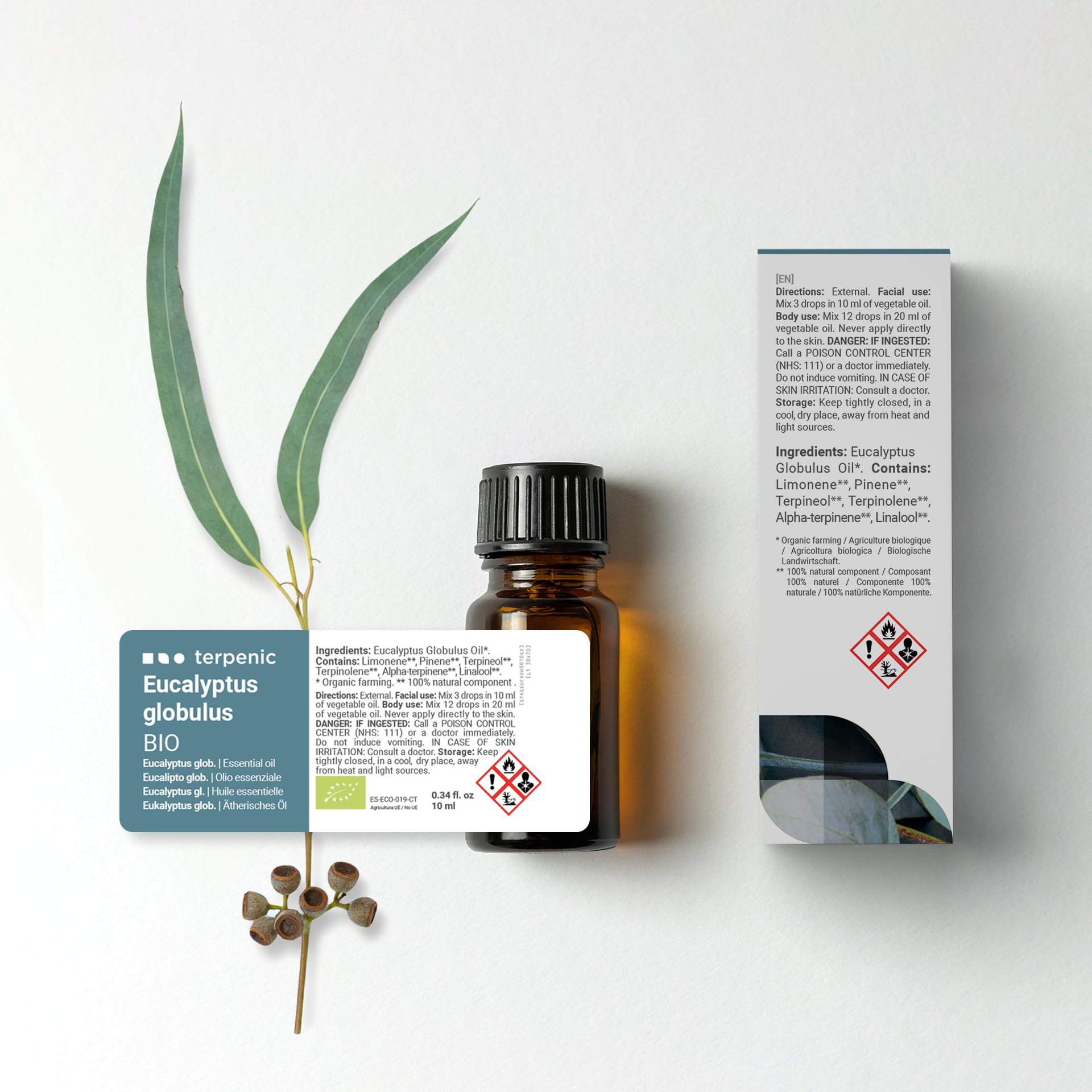 Steam inhalation with Organic Eucalyptus Globulus Oil for a sense of clarity.