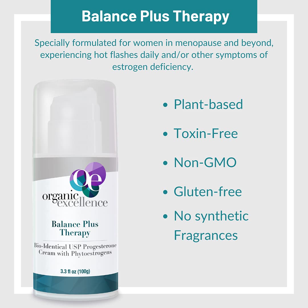 Cream texture of Balance Plus Therapy ready for quick absorption.