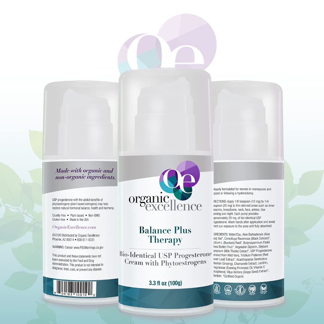 Education insert and ingredient list for Balance Plus Therapy transparency.