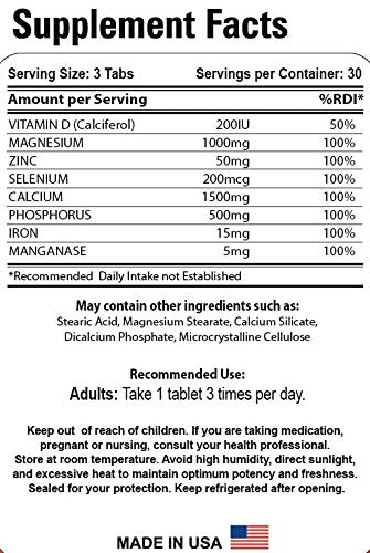 Organic Farms Vitamins 7 Minerals with Vitamin D tablet close-up highlights essential minerals for immune support.