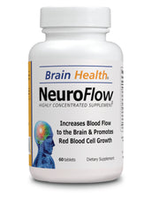 Organic Farms Vitamins Neuro Flow bottle supports brain oxygenation and focus.