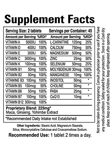 Organic Farms Vitamins Ultra Man tablets for daily vitality and immune support.