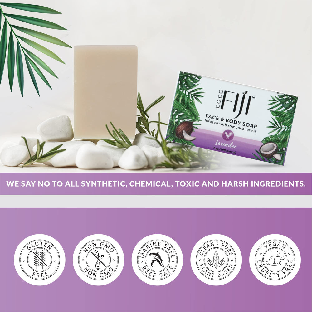 Pack of 2 Coco Fiji soap bars for home use.