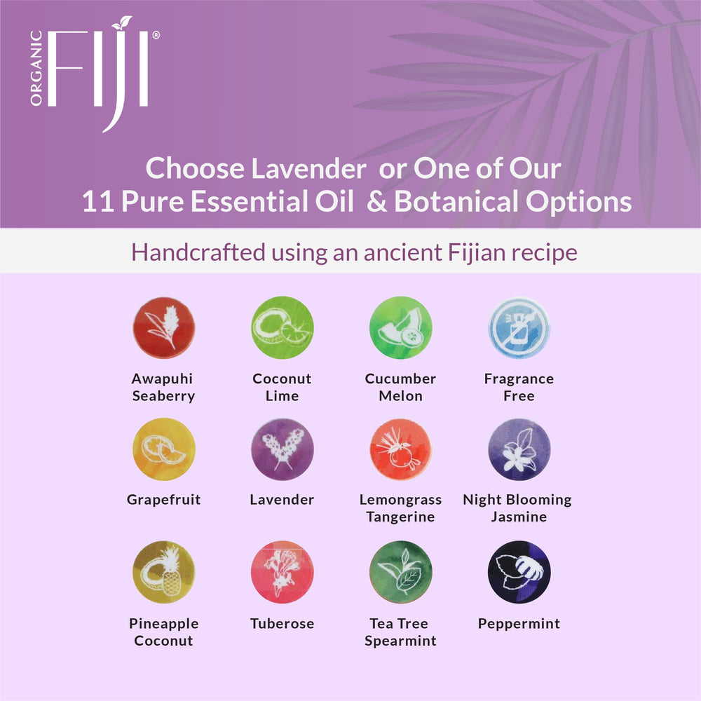 Lavender-scented Coco Fiji soap bar for refreshed skin.