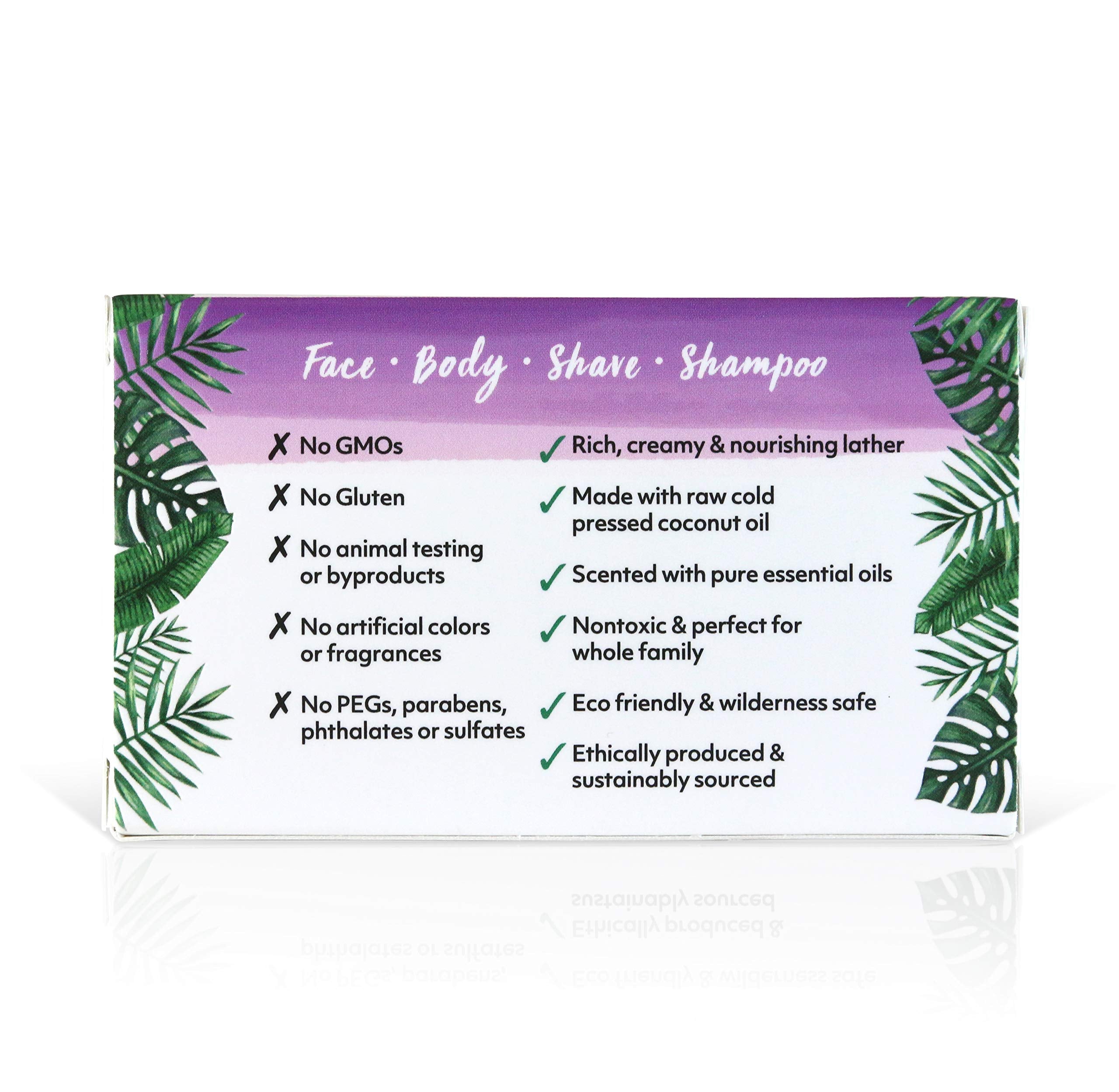 Handcrafted Coco Fiji soap bar close-up highlighting natural ingredients.