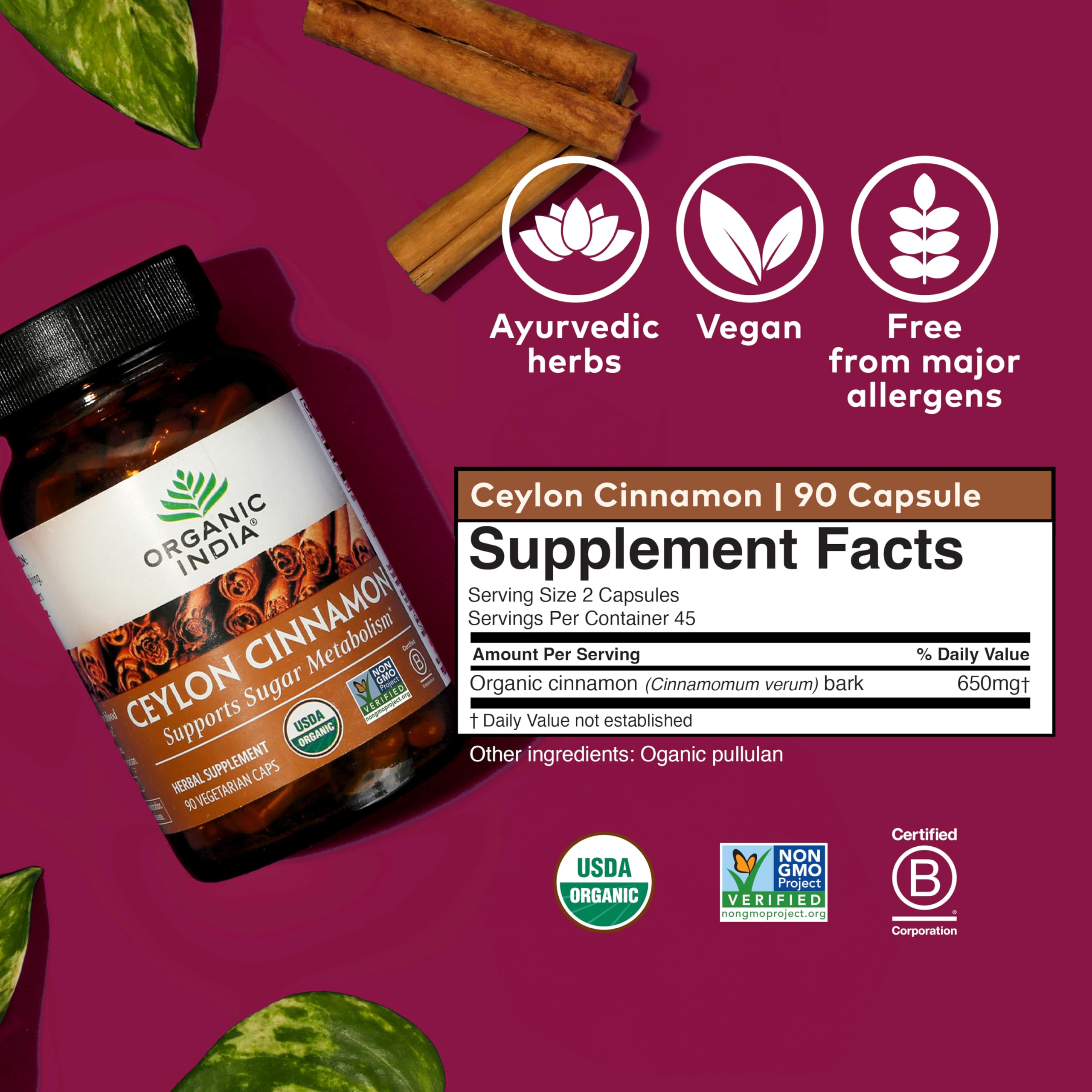 ORGANIC INDIA gluten-free icon confirming gluten-free formulation