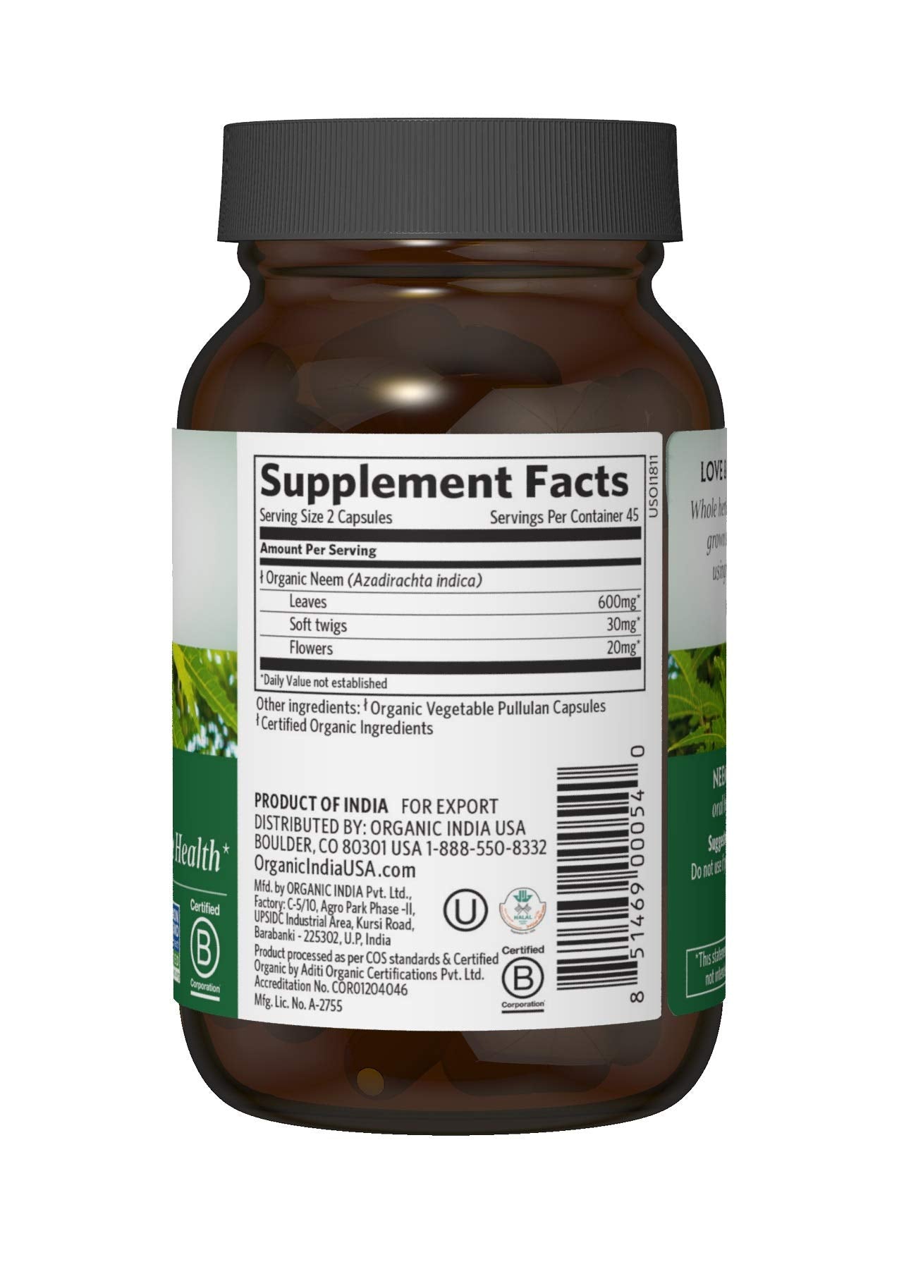 Close-up of Neem capsules for a simple daily immune balance routine